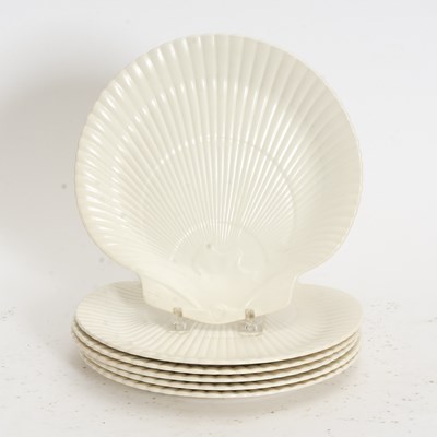 Lot 360 - Set of Six Wedgwood Shell-Form Plates