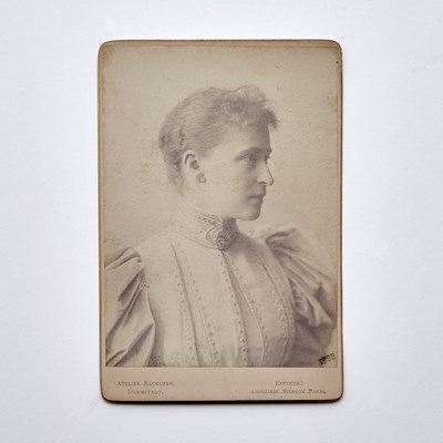 Lot 166 - Grand Duchess Elizabeth Feodorovna: Carte de Visite, Signed Cabinet Photo and Cabinet Photo