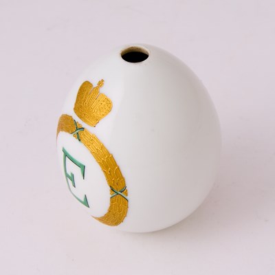 Lot 162 - Grand Duchess Elizabeth Feodorovna: Russian Porcelain Easter Egg