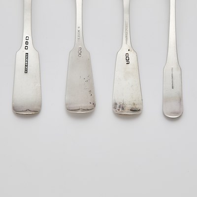 Lot 116 - Albany Interest: American Silver Cream Jug and Group of Spoons