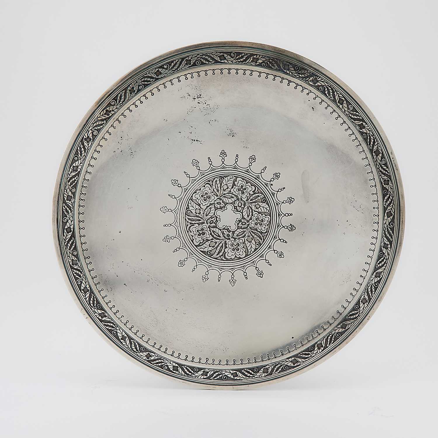 Lot 155 - Tiffany & Co. Sterling Silver Cake Plate