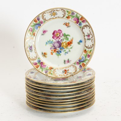 Lot 378 - Set of Eleven Royal Bavarian Porcelain Bread Plates