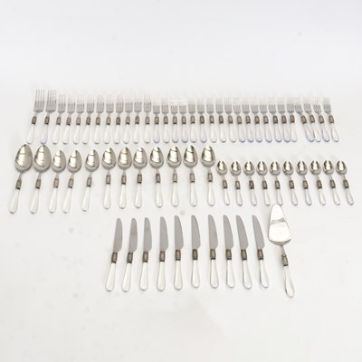 Lot 380 - Bugatti Acrylic and Silverplate Flatware Set