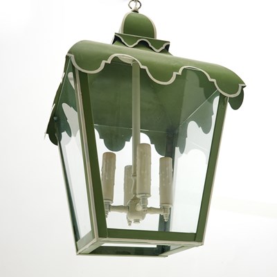 Lot 596 - Chinese Style Painted Tôle Lantern