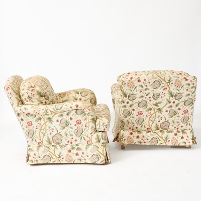Lot 529 - Pair of Upholstered Club Chairs