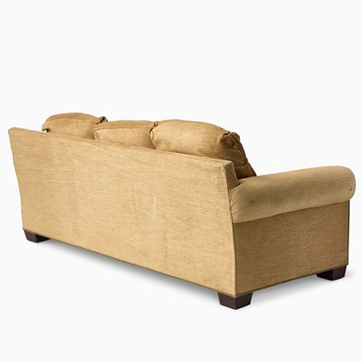 Lot 562 - Upholstered Loose-Cushion Three-Seat Sofa with Nailhead Trim