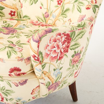 Lot 576 - Pair of Upholstered Mahogany Armchairs