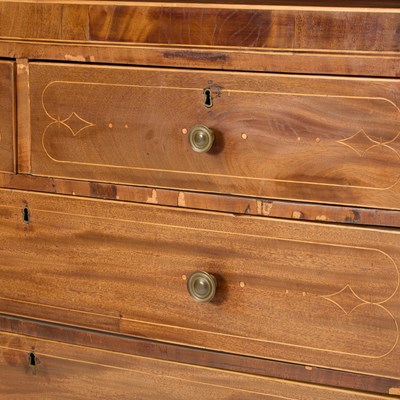 Lot 521 - Federal Inlaid Mahogany Chest of Drawers