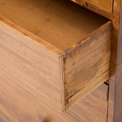 Lot 521 - Federal Inlaid Mahogany Chest of Drawers