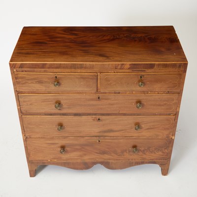 Lot 521 - Federal Inlaid Mahogany Chest of Drawers