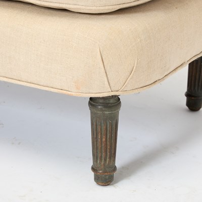 Lot 526 - Louis XVI Style Painted Upholstered Bench