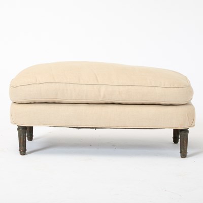 Lot 526 - Louis XVI Style Painted Upholstered Bench