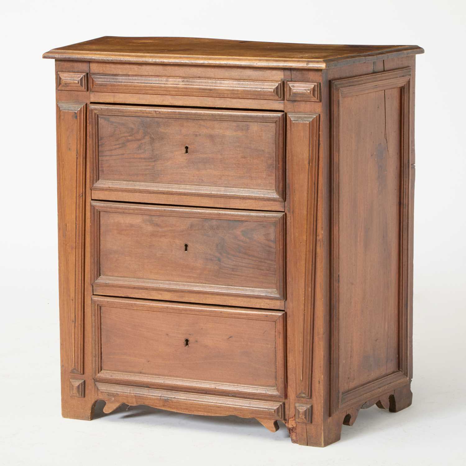 Lot 528 - Continental Walnut Side Cabinet