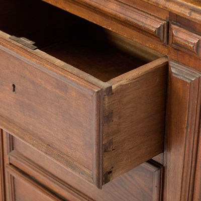 Lot 528 - Continental Walnut Side Cabinet
