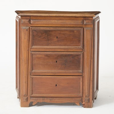 Lot 528 - Continental Walnut Side Cabinet