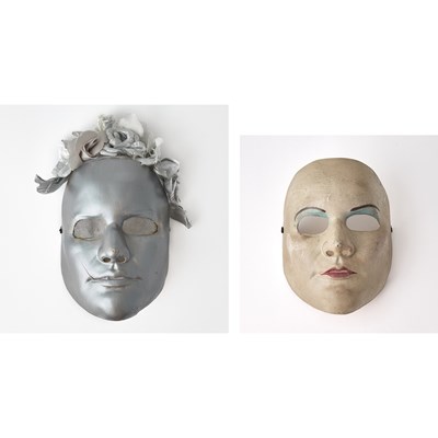 Lot 526 - The silver mask worn in the final Broadway performance of Phantom