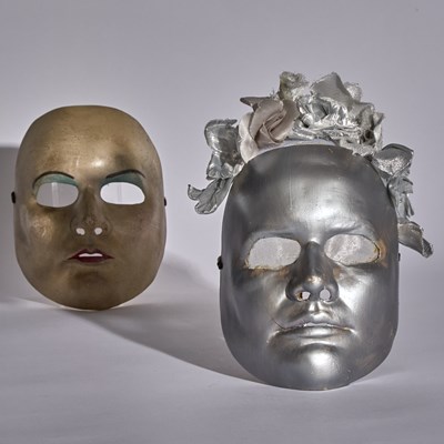 Lot 526 - The silver mask worn in the final Broadway performance of Phantom