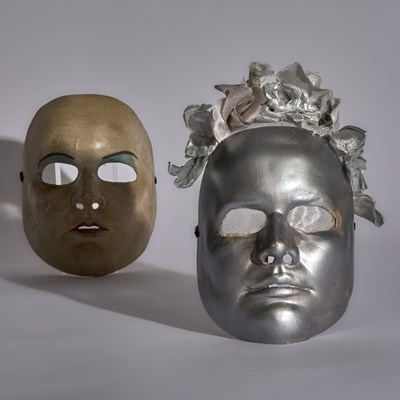 Lot 526 - The silver mask worn in the final Broadway performance of Phantom