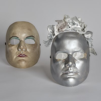 Lot 526 - The silver mask worn in the final Broadway performance of Phantom