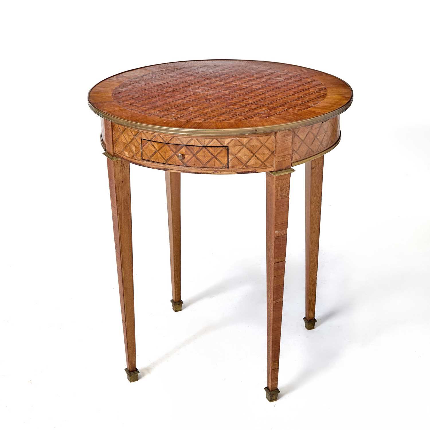 Lot 541 - Louis XVI Style Parquetry Inlaid Tulipwood Table