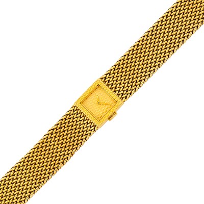 Lot 58 - Boucheron Paris Gold Mesh Wristwatch