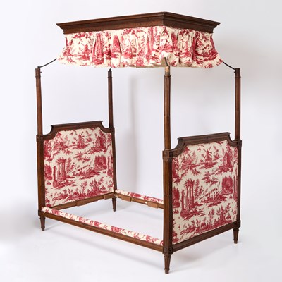 Lot 413 - Louis XVI Beechwood Canopy Bedstead