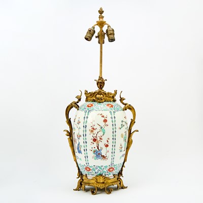 Lot 403 - Samson Gilt-Bronze Mounted Kakiemon Decorated Porcelain Table Lamp