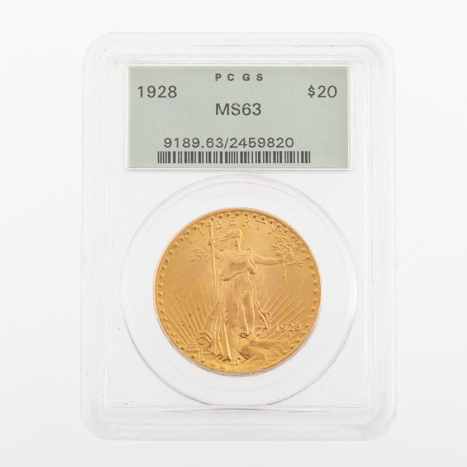 Lot 506 - United States 1928 $20 St. Gaudens Double Eagle PCGS MS-63