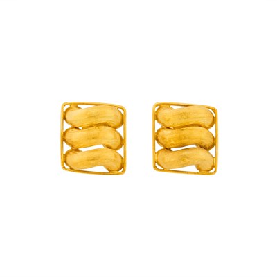 Lot 1026 - Tiffany & Co. Gold 'San Marco Link' Necklace and Pair of Earclips