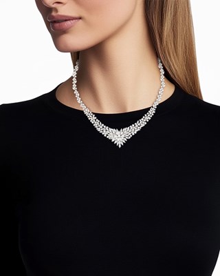 Lot 153 - Platinum and Diamond Necklace