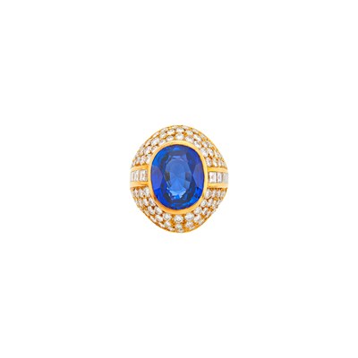 Lot Gold, Sapphire and Diamond Ring