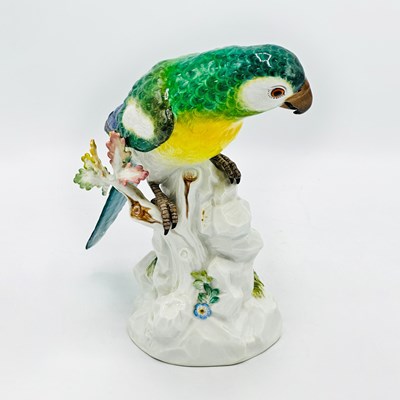 Lot 1193 - Meissen Porcelain Figure of a Parrot