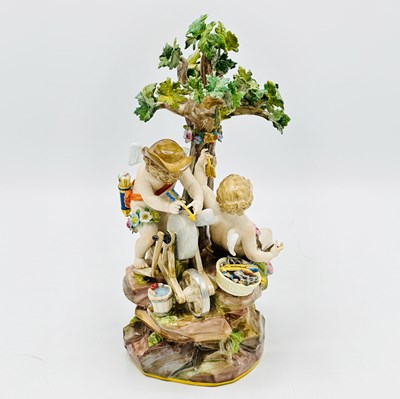 Lot 1192 - Meissen Porcelain Figural Group
