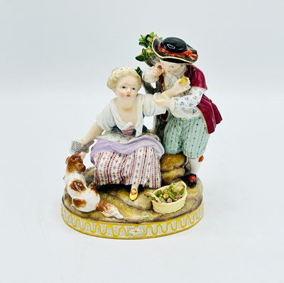 Lot 1191 - Meissen Porcelain Figural Group