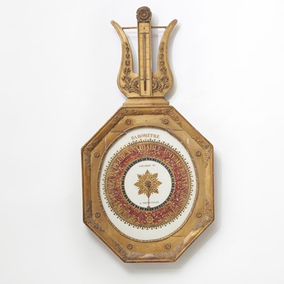 Lot 359 - Directoire Giltwood Barometer