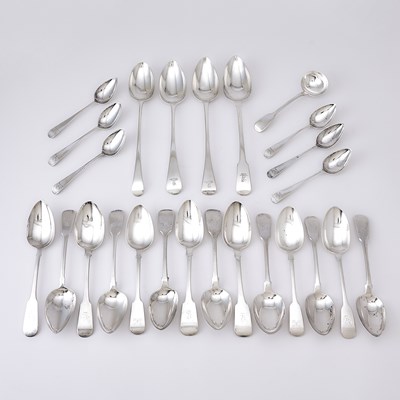 Lot 203 - Group of English Sterling Silver Flatware
