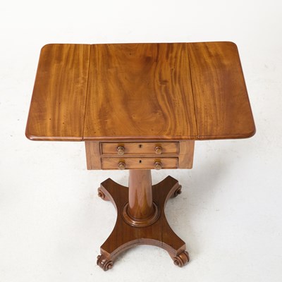 Lot 550 - Classical Mahogany Two-Drawer Work Table