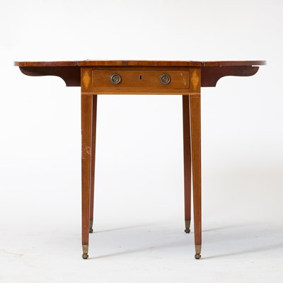 Lot 585 - George III Inlaid Mahogany Pembroke Table