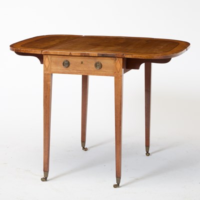 Lot 585 - George III Inlaid Mahogany Pembroke Table