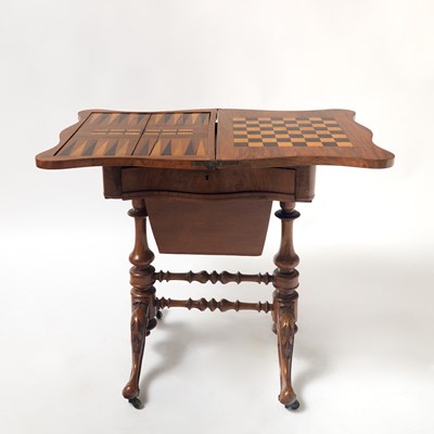 Lot 135 - Victorian Inlaid Burlwood Work Table