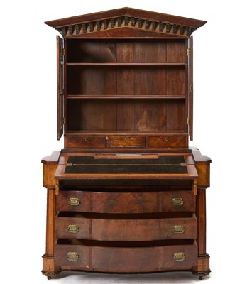 Lot 169 - Gothic Revival Walnut Secretary Bookcase