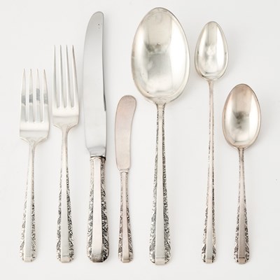 Lot 92 - Towle Sterling Silver "Candlelight" Pattern Flatware Service
