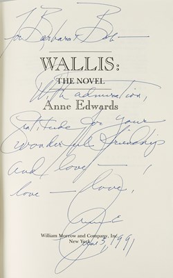 Lot 18 - A group of books signed by and inscribed to Barbara Taylor Bradford