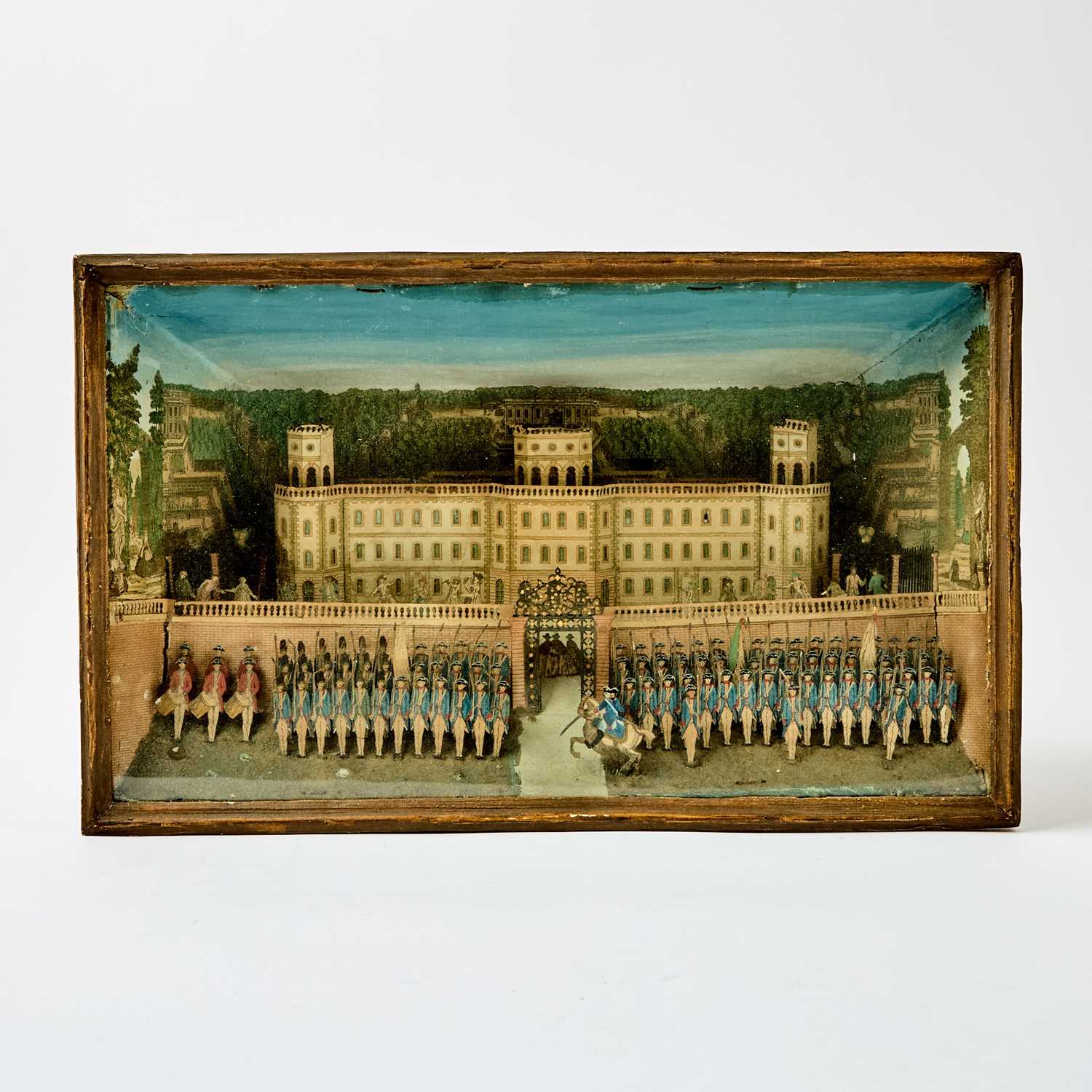 Lot 1133 - Shadowbox Diorama of Soldiers on Guard