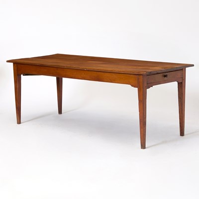 Lot 330 - French Provincial Fruitwood Farm Table