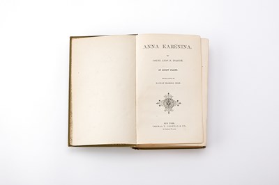 Lot The first edition in English of Tolstoy's Anna Karenina