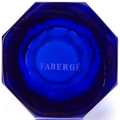 Lot 181 - Group of Ajka Crystal Co. Modern Fabergé 'Milano' Pattern Glass Highballs