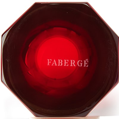 Lot 181 - Group of Ajka Crystal Co. Modern Fabergé 'Milano' Pattern Glass Highballs