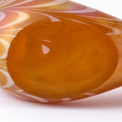 Lot 220 - Venini Style Blown and Iridescent Glass Sirena "A Rete" Vase
