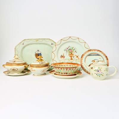 Lot 1108 - Group of Chinese Export Porcelain Table Articles
